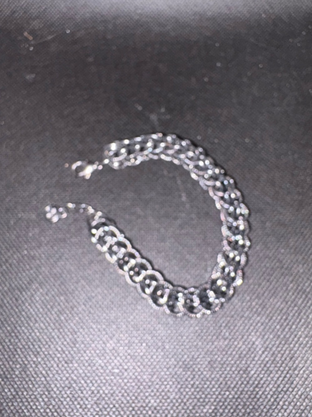 Simply Vera Vera Wang Silver-Tone Double Chain Bracelet - Picture 2 of 2